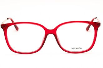 Max & Co. MO5104 Red Square-Frame Eyeglasses - Red