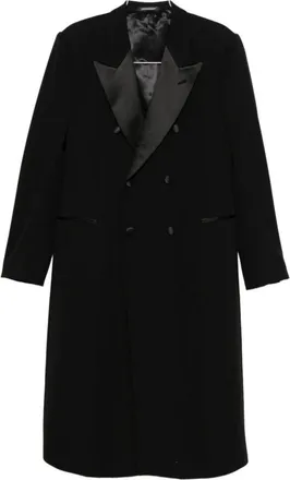 Emporio Armani Heren, Mantels, Zwart, Maat: XL