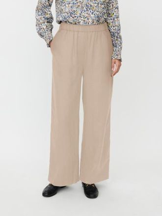 Masai MaParino Linen Wide Leg Pants in Natural at Nordstrom, Size Xx-Large