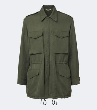 Auralee Silk and linen field jacket