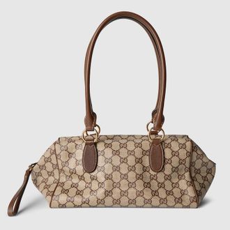 Gucci Starlet Medium Boston Bag, Beige, Original GG Fabric