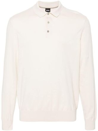 BOSS Piqu&eacute; poloshirt - Beige