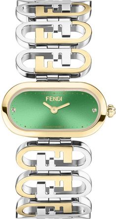 Fendi Fendi Womens Olock Diamond Watch