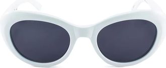 Kàdor Occhiali da sole Capri cat-eye - Bianco