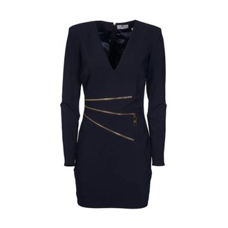 Elisabetta Franchi Short Dresses, female, Black, Size: M Stylish Short Dress