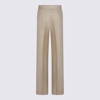 Max Mara Womens Trousers Beige _li