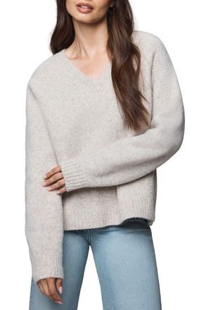 Splendid Melina Relaxed Fit Wool Blend Sweater in Pale Oak White Heather at Nordstrom, Size Small
