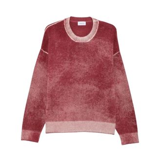 Amish Jersey de cuello redondo - Knitwear - Hombre - Rojo - M