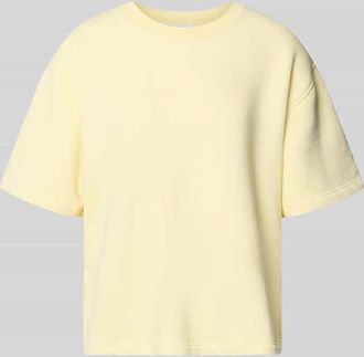 Rich & Royal Sweatshirt mit 1/2-Arm und Rundhalsausschnitt in Hellgelb, Gr&ouml;&szlig;e XL