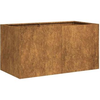vidaXL Planter Rusty 80x40x40 cm Weathering Steel Vidaxl