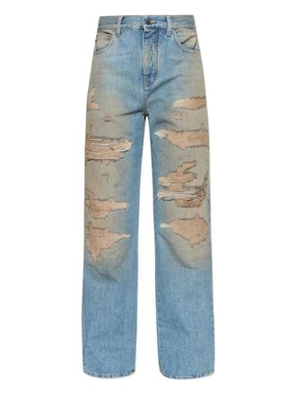 Amiri distressed ripped jeans - men - Cotton - 32 - Blue