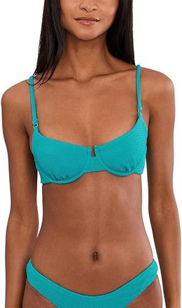 Seafolly Sea Dive Underwire Bra Womens Clothing Caribbean Blue : AUS 14 (US Womens 10), Elastane/Nylon