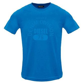 Diesel Unisex Volwassen Eigendom Van Denim Divisie Logo T-Shirt (Koninklijk Blauw)