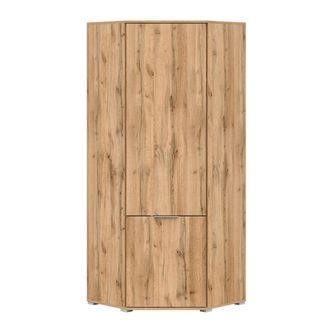 Petits Meubles Armario de esquina 2 puertas estratificado marr&oacute;n