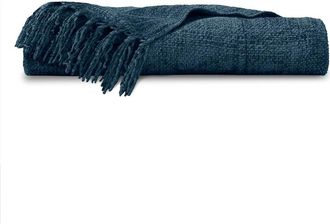 Ella Jayne Home Chenille Throw Blanket in Midnight Blue at Nordstrom Rack