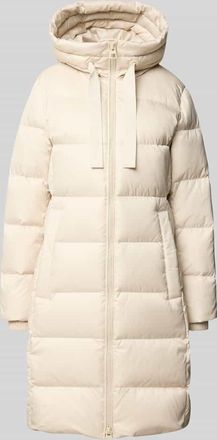 Marc O'Polo Regular Fit Daunenmantel mit Daunen-Feder-Füllung in Stein, Größe 34