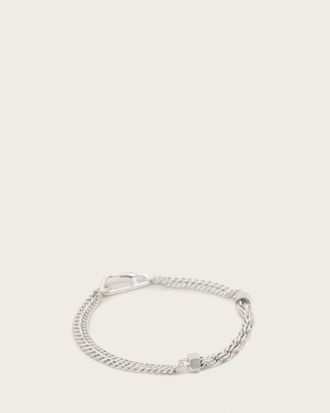 AllSaints Mens Brass Oz Rope Chain Bracelet, Size: One Size