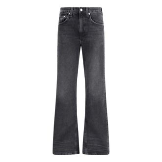 A Gold E Mid-Rise Kick Boot Jeans - Dames - Jeans - Grijs - Maat: W29 Katoen