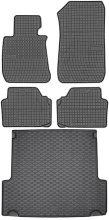 OEM Bmw Serie 3 E91 Familiar/touring (2004-2011) - Juego De Alfombrillas De Goma Para Coche + Alfombrilla Para Maletero