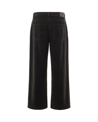 Paolo Pecora Garment-Dyed Corduroy Trousers - Brown