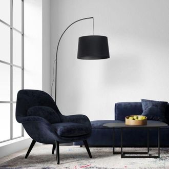 Luminosa Light Designs TK Lighting Orta 5417 lampada da terra nera design classico