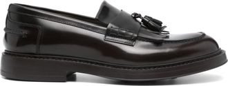 Doucal's Black Logo Loafers
