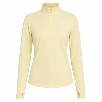 Nike Dri-fit Trail Longsleeve 1/2-zip Geel Top