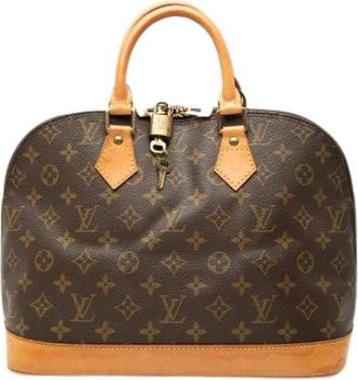 Louis Vuitton Pre-owned Alma PM - Dames - Vintage Handtas - Bruin - ONE Size - Leer - Vintage