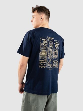 Columbia Kettle River Back Graphic T-Shirt blau