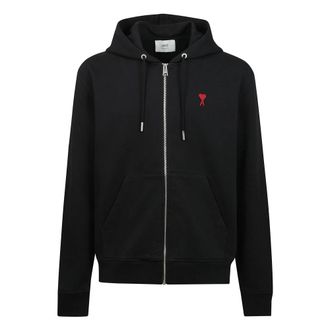 Ami Heren, Sweatshirts & Hoodies, Zwart, Maat: 3XL Katoen