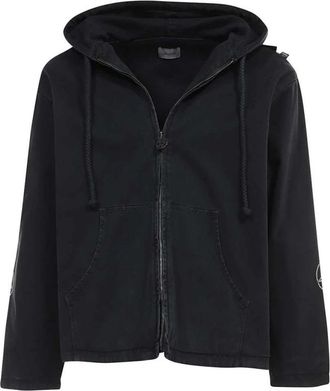 Isabella 1985 Hooded Katoenen Jas - Heren - Vesten met rits - Zwart - S - Katoen - Hoodies & sweatvesten