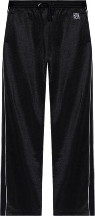 Loewe logo-embroidered track pants - men - Cotton/Polyester - S - Black