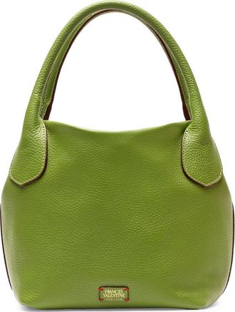 Frances Valentine Mini Sweet Pea Leather Top Handle Bag in Green at Nordstrom