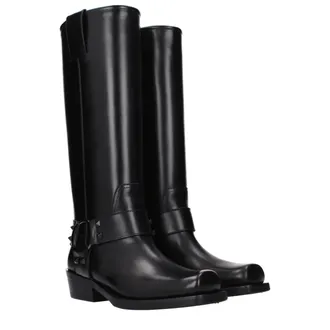 Valentino Garavani Womens Black Leather Boots