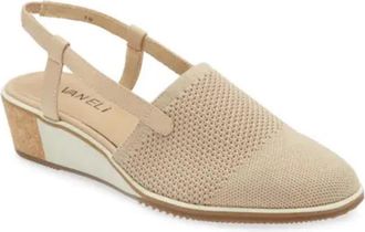 Vaneli Vaneli Greer Pump Ecru Slip On Round Toe Wedge Heel Slingback ZOGG2736