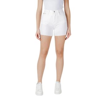 Calvin Klein Jeans MOM Shorts - Dames - Denim shorts - Wit - W25 - Katoen - Korte Broeken