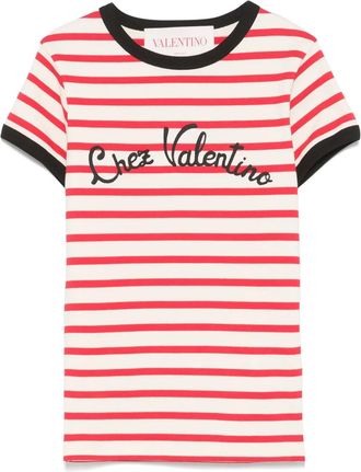 Valentino Garavani T-shirt a righe - Rosso