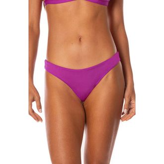 Maaji Sunset Palm Iconic Reversible Bikini Bottoms in Purple at Nordstrom, Size X-Small