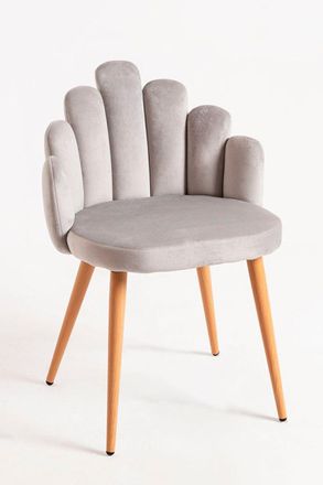 Regalos Miguel Regalos Miguel - Packs Sillas Comedor - Pack 4 Sillas Hand Terciopelo - Gris