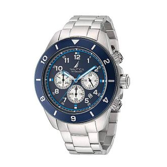Nautica One Chronograph Quartz Blue Dial Mens Watch NAPNOS405