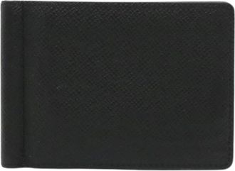 Louis Vuitton Pre-owned Taiga Leather Wallet - Dames - Vintage Accessoires - Zwart - ONE Size - Leer - Vintage