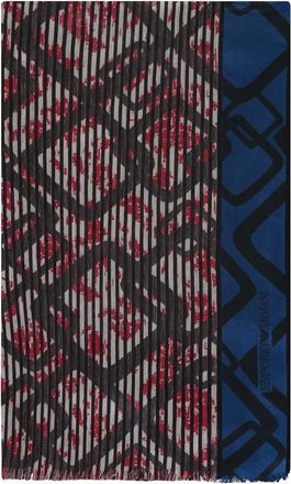 Emporio Armani Foulard con stampa astratta - Grigio