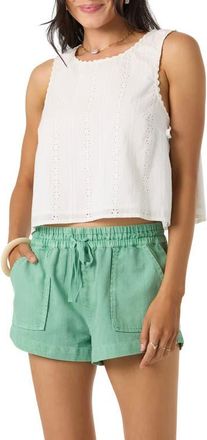 O'Neill Athena Crop Tank in White at Nordstrom, Size Xx-Large