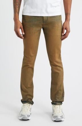 Rta Bryant Mid Rise Washed Skinny Jeans in Copper Indigo at Nordstrom, Size 36