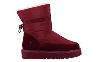 Hush Puppies Puffies Slippers Womens - Burgundy - Size UK 4