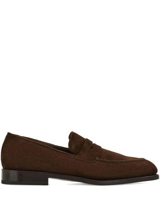 Ferragamo Tramezza double-seam penny loafers - Brown