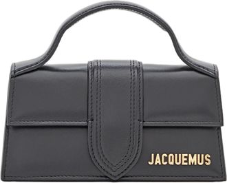 Jacquemus Leather Top Handle Bag with Adjustable Shoulder Strap