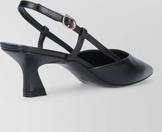Stuart Weitzman sandals heel pointed toe slingback strap