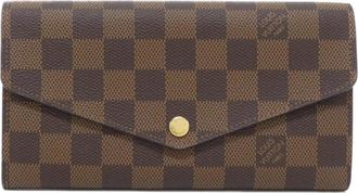 Louis Vuitton Ebene Coated Canvas Long Wallet (Bi-Fold) (Pre-Owned)