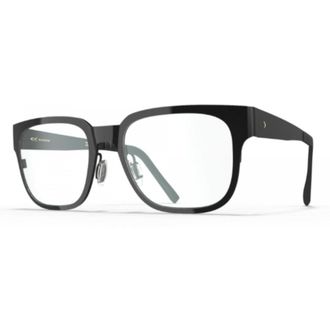Blackfin Bf1052 Nantucket Thin Rectangular Black Eyeglasses with Beta Titanium Alloy Frame